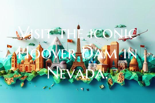 Visit the iconic Hoover Dam in Nevada.