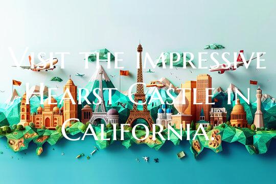 Visit the impressive Hearst Castle in California.