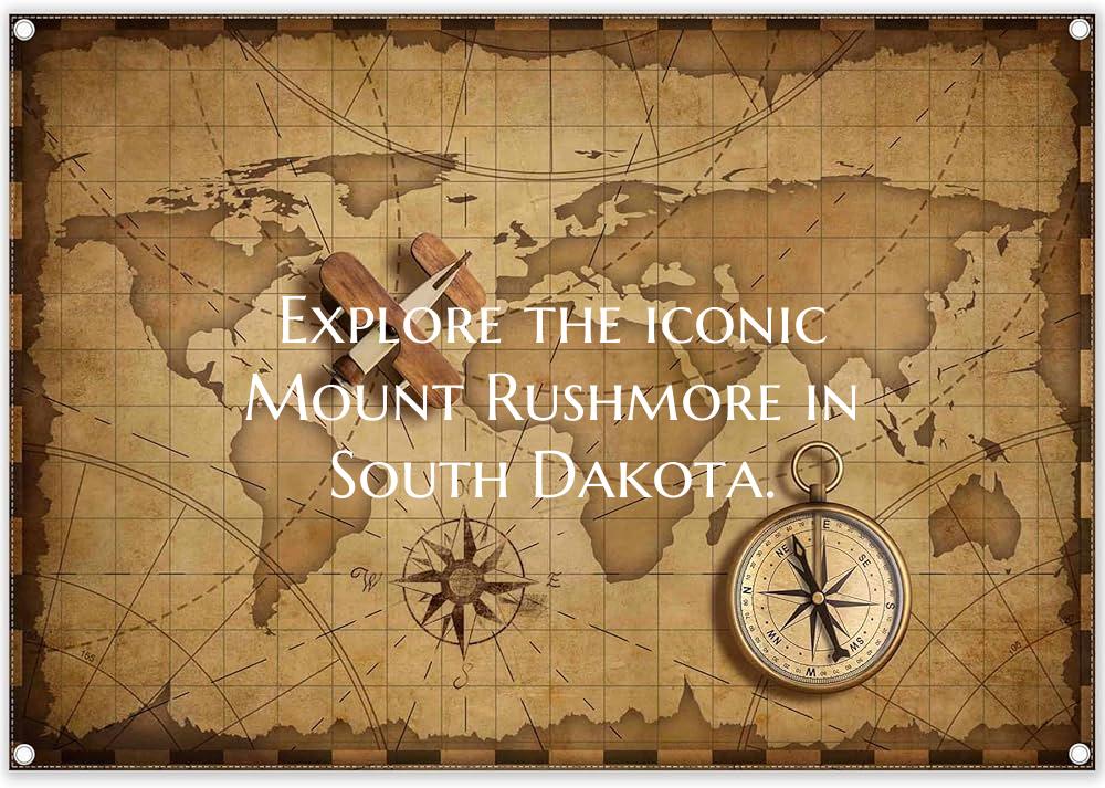 Explore the iconic Mount Rushmore in South Dakota.